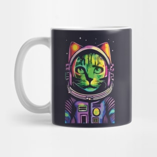 Rainbow Astronaut Cat Mug